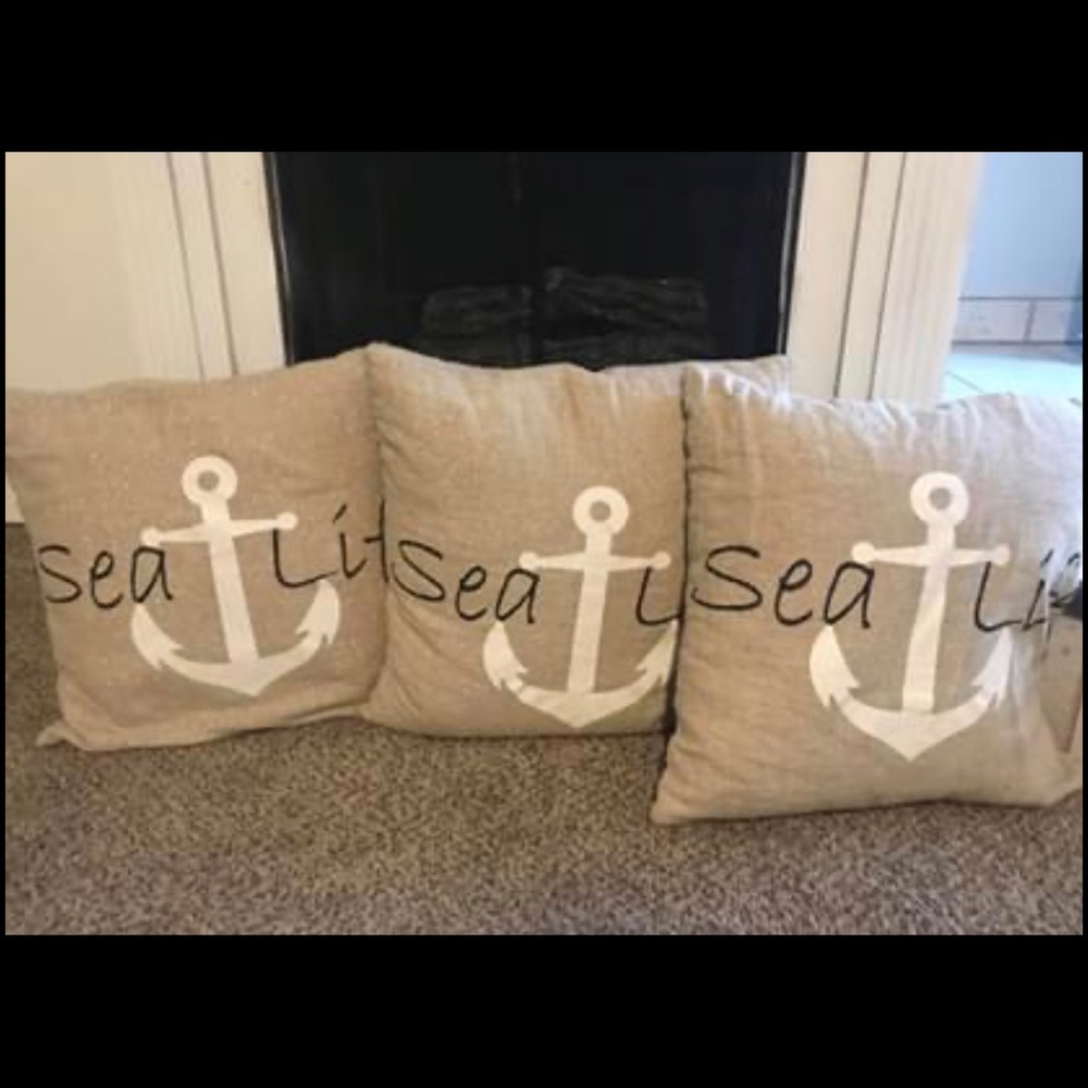 3 nautical pillows